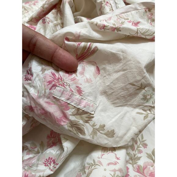 Vintage Rachel Ashwell Shabby Chic Floral Pink Duvet Cover Twin - Picture 5 of 12